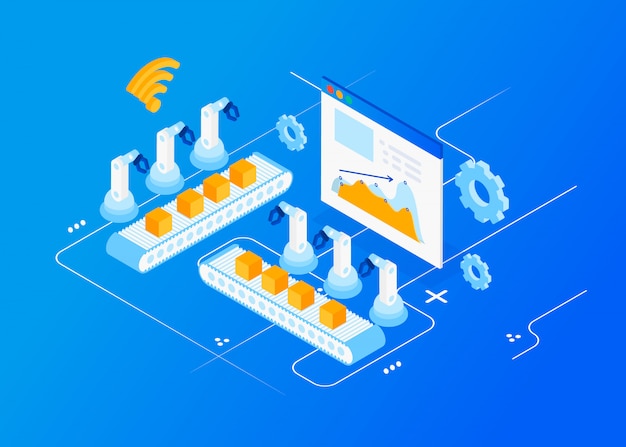 Vector isometric factory automation