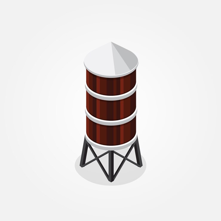Vector isometric farm elements