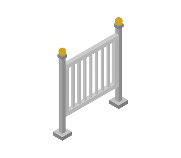Isometric fence barrier