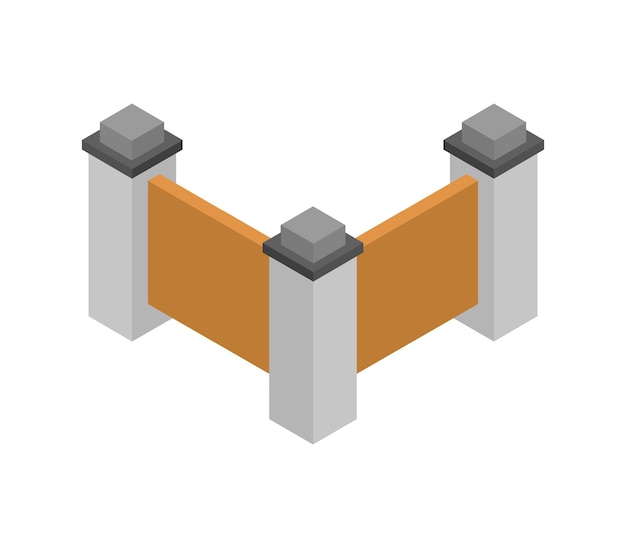 Isometric fence