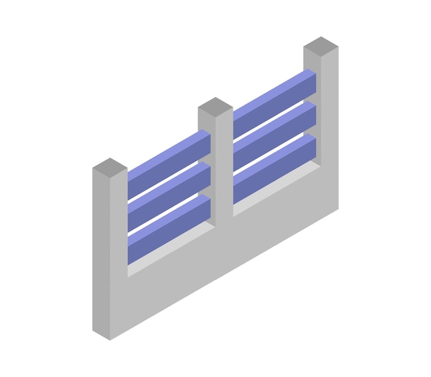 Isometric fence