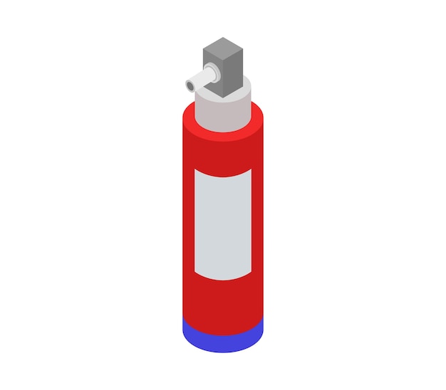 Isometric fire extinguisher