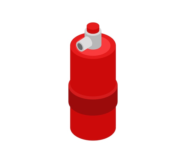 Isometric fire extinguisher