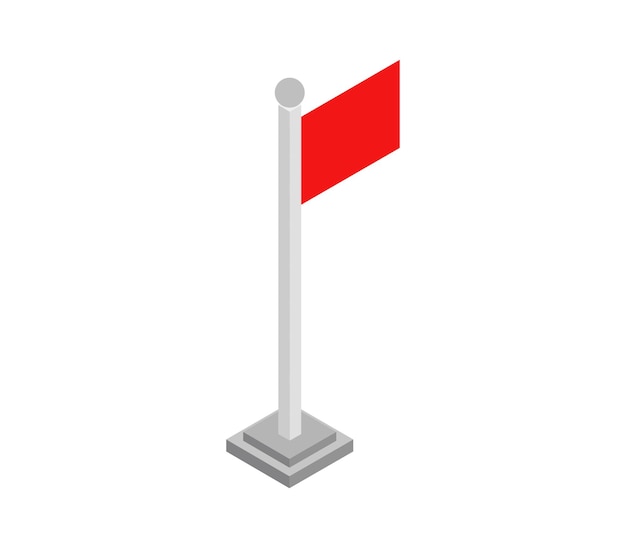 Vector isometric flag