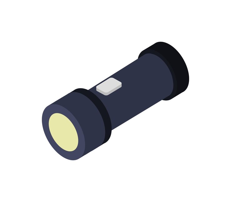 Vector isometric flashlight