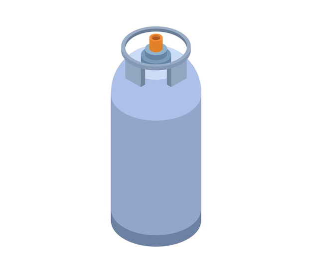 Isometric gas bottle