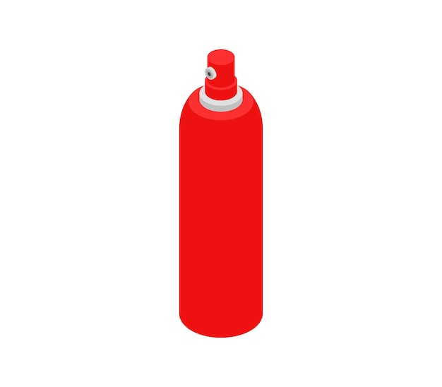 Isometric gas spray bottle