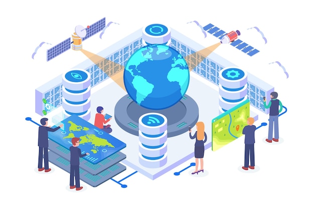 Vector isometric global monitoring technology vector