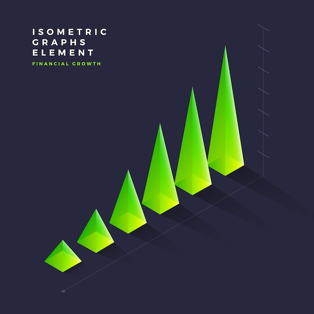 Vector isometric graph element