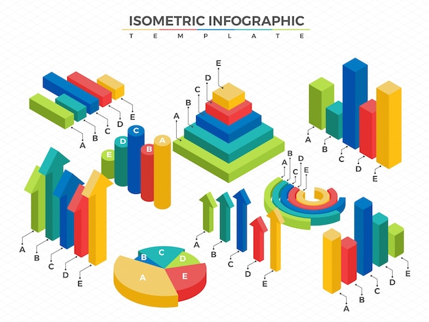 Vector isometric graphs for business and finance.