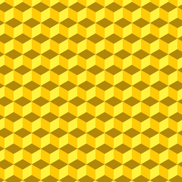 isometric hexagon cube repeated background pattern