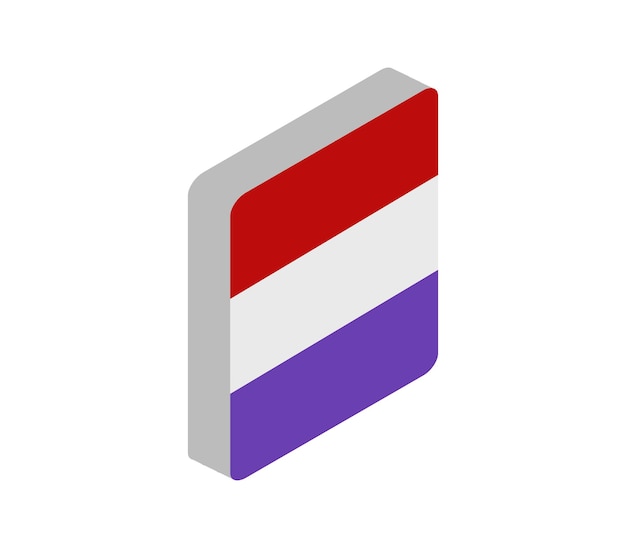 Isometric holland flag