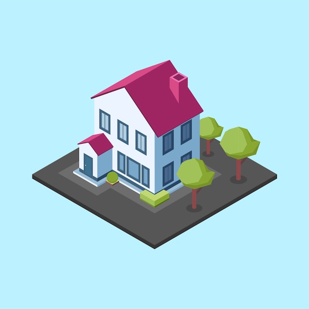 Isometric house stories