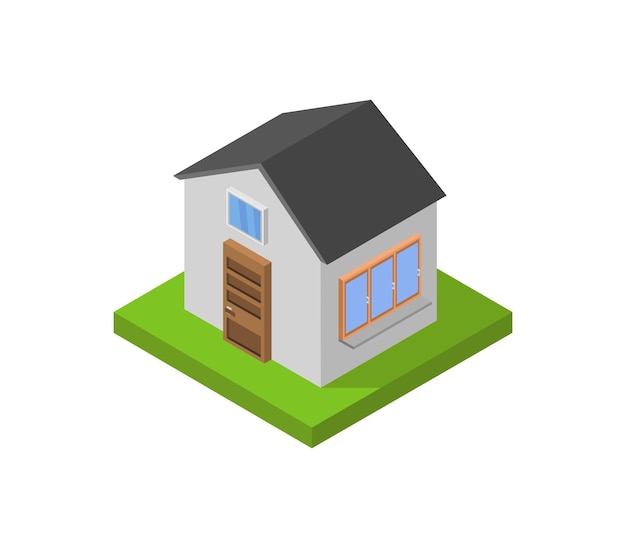 Vector isometric house