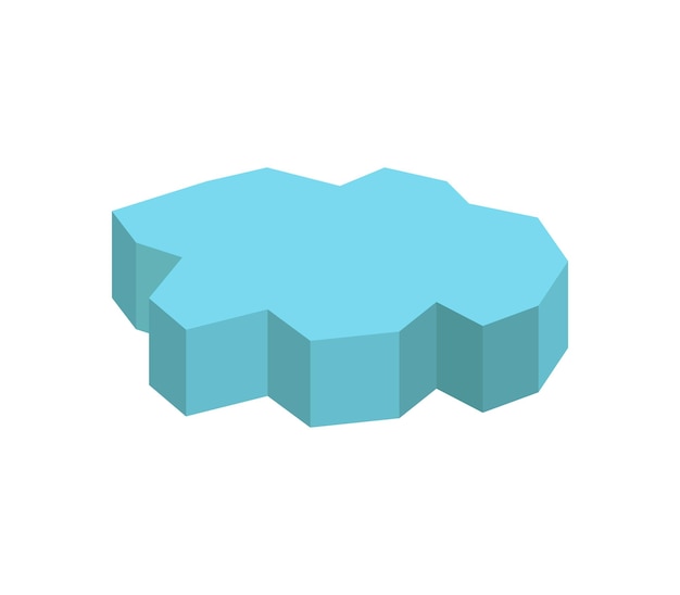 Isometric ice sheet