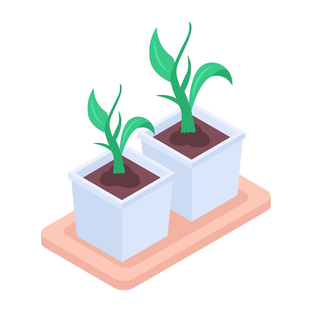 Vector isometric icon depicting farm