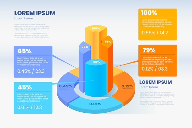 Isometric infographics style