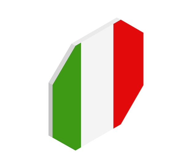 等尺性イタリア国旗