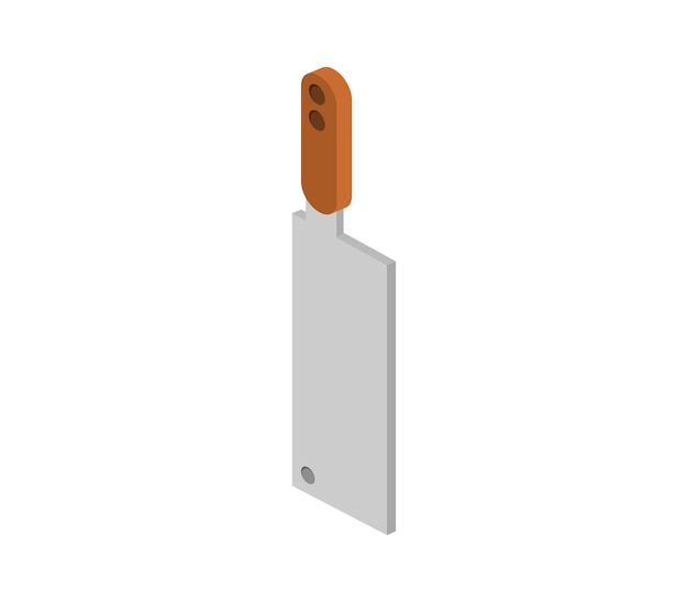 Isometric kitchen knife