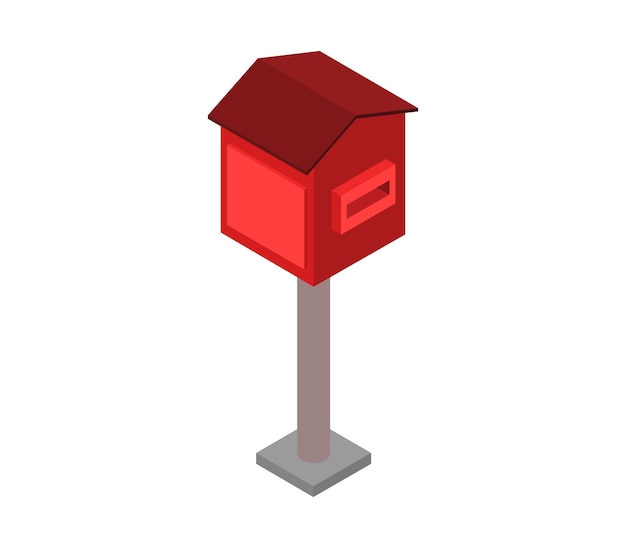 Isometric mail box