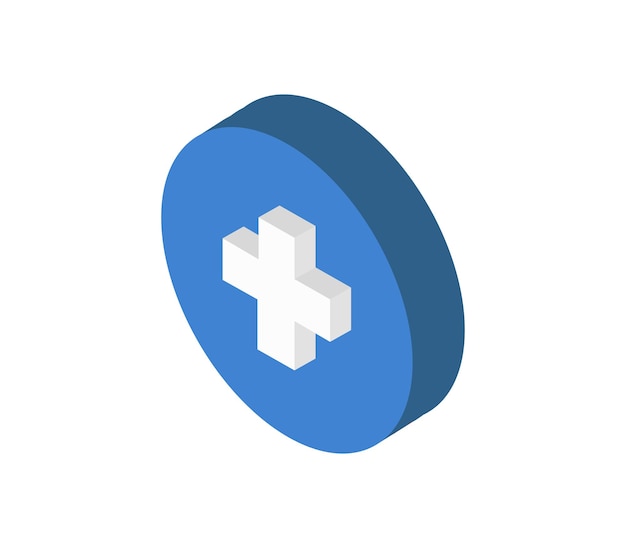 Isometric medical cross