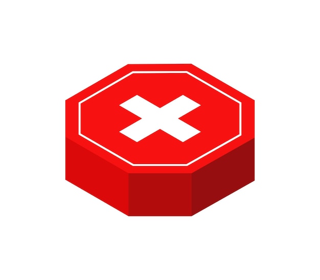 Isometric medical cross