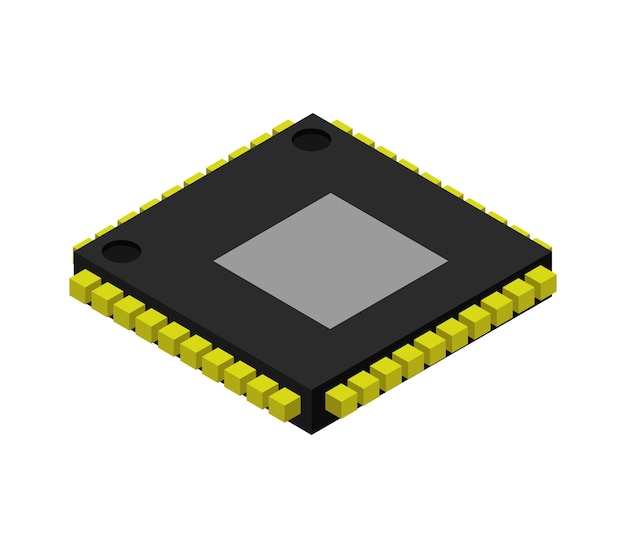 Isometric microchip