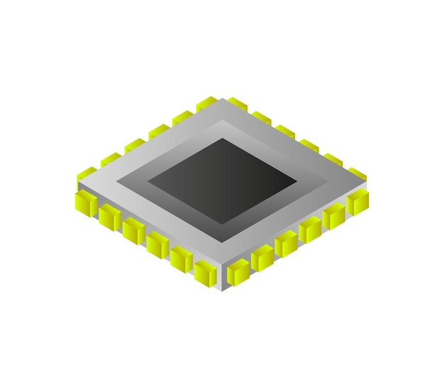 Isometric microchip