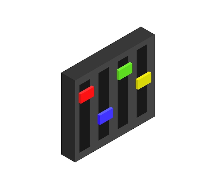 Vector isometric music mixer