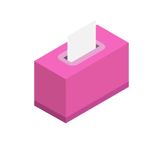 Isometric napkin box