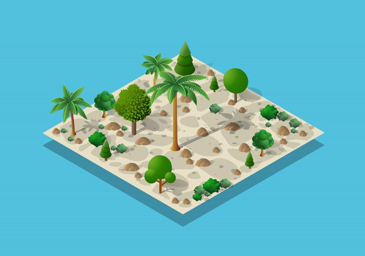 Vector an isometric natural
