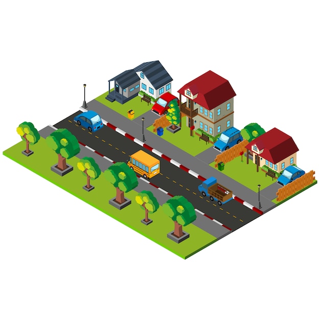 Isometric neighbourhood design