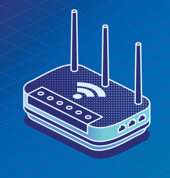 Isometric Network Router