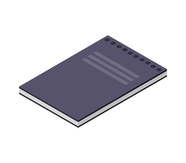 Isometric notebook paper