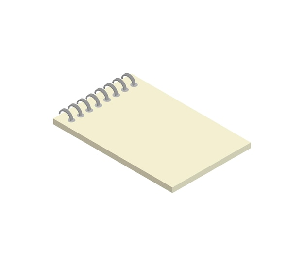 Isometric notepad