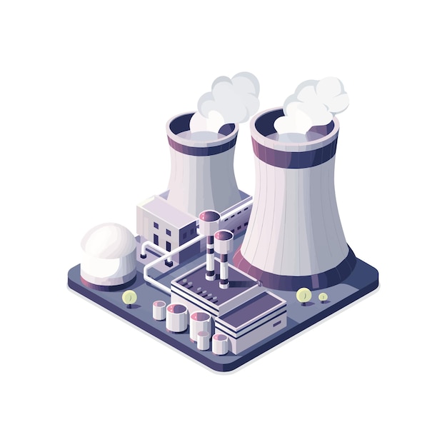 Isometric nuclear reactor plant