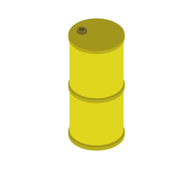 Isometric oil barrel