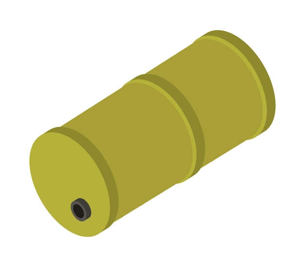 Isometric oil barrel