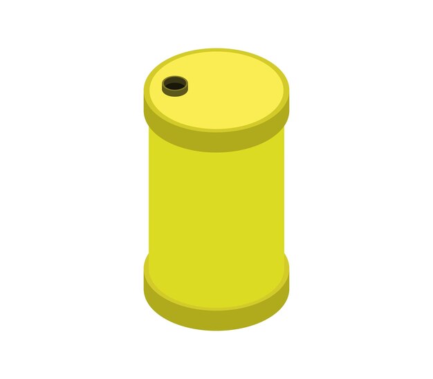 Isometric oil barrel