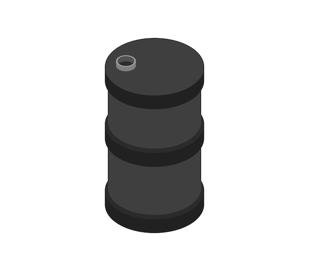 Isometric oil barrel