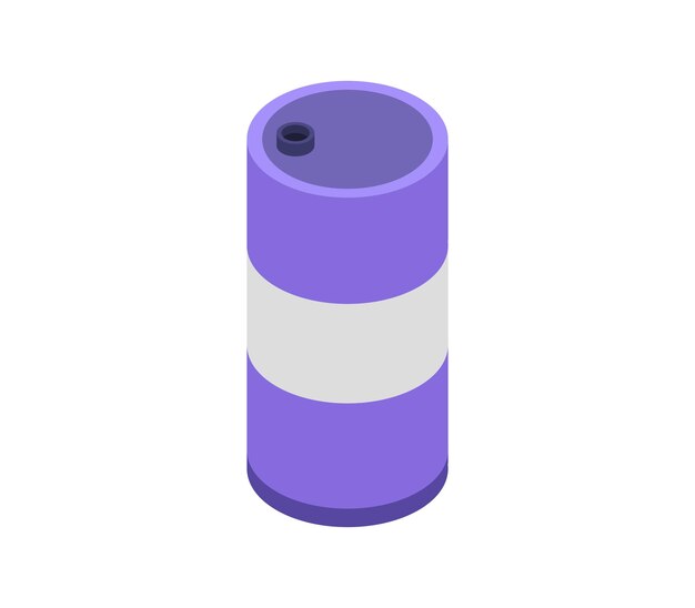 Isometric oil barrel