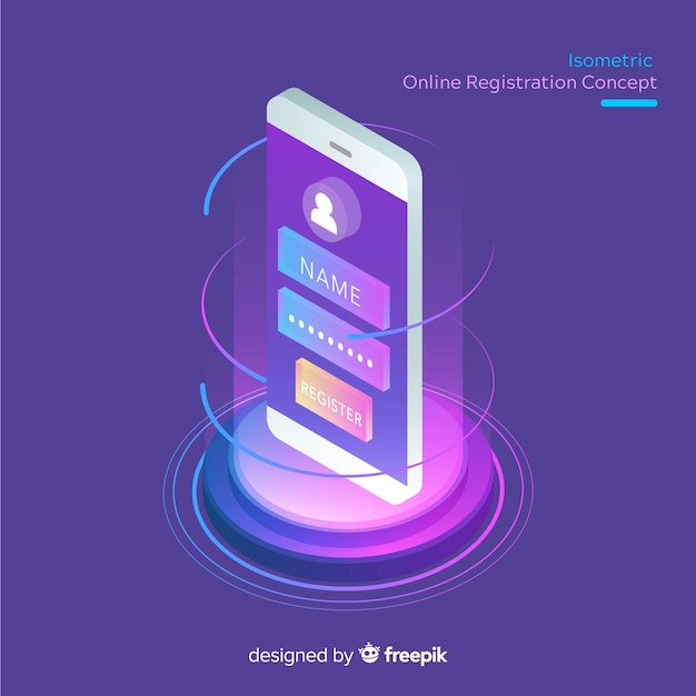 Vector isometric online registration concept