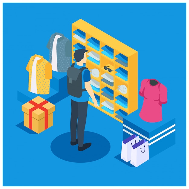 isometric online shop