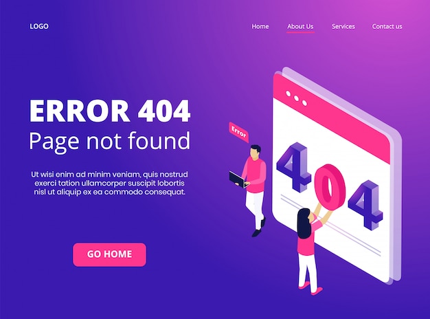 Isometric page 404 not found