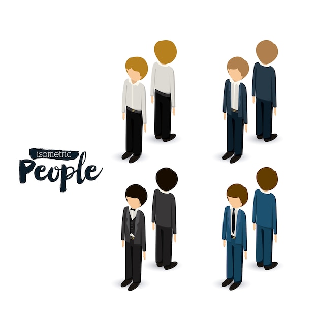 isometric people design 