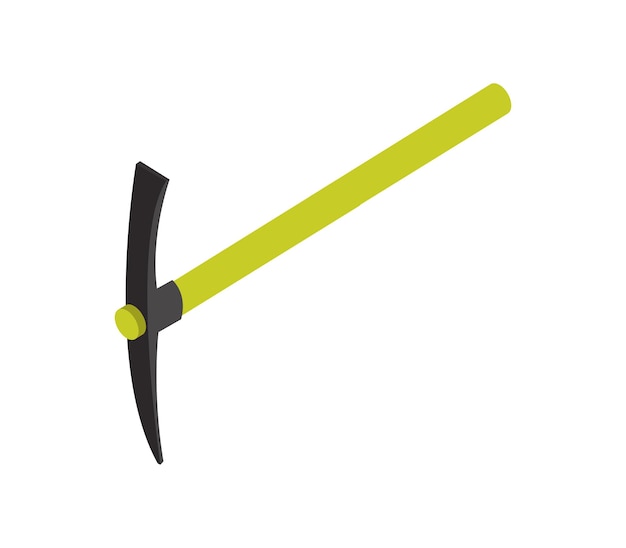 Isometric pickaxe