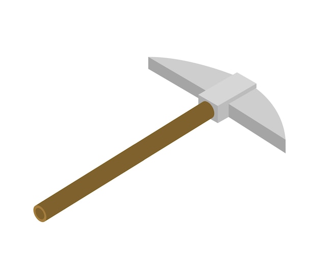 Isometric pickaxe