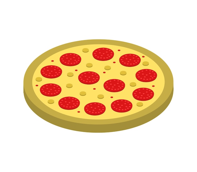 Isometric pizza