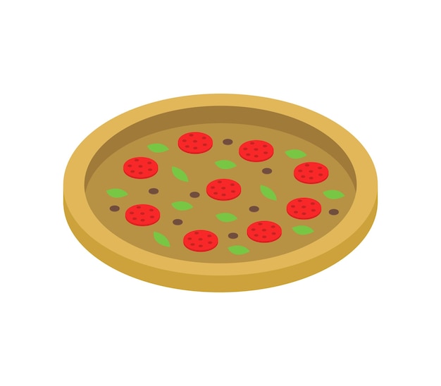 Isometric pizza