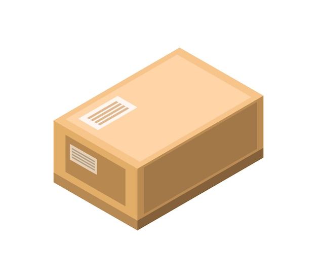 Isometric postal box